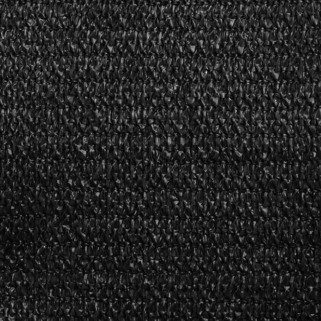 Jedro za zaštitu od sunca 160 g/m² crno 6 x 7 m HDPE