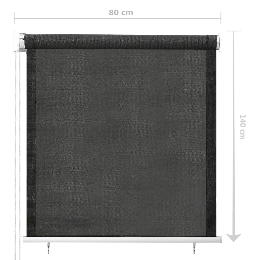 Vanjska roleta za zamračivanje 80 x 140 cm antracit