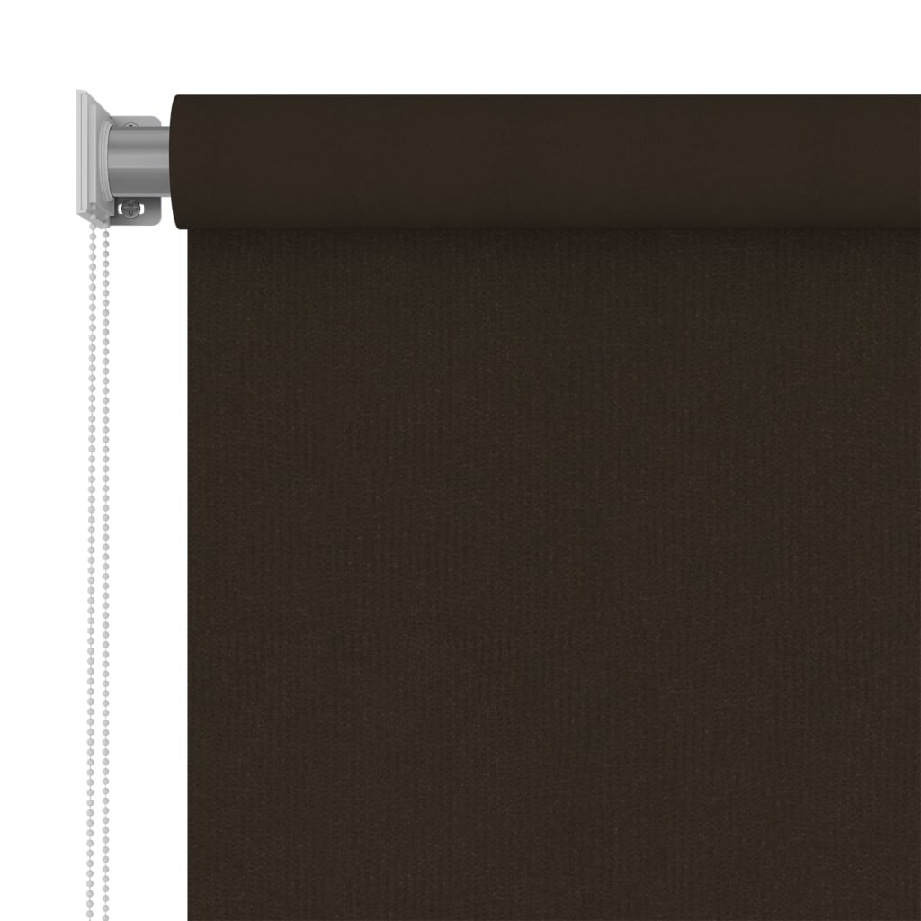 Vanjska roleta za zamračivanje 100 x 140 cm smeđa HDPE