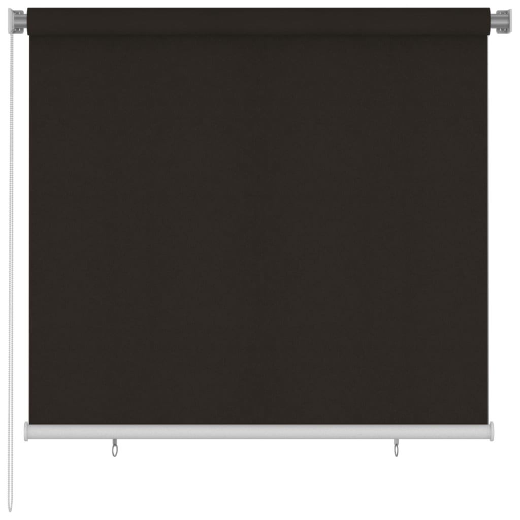 Vanjska roleta za zamračivanje 160 x 140 cm smeđa HDPE