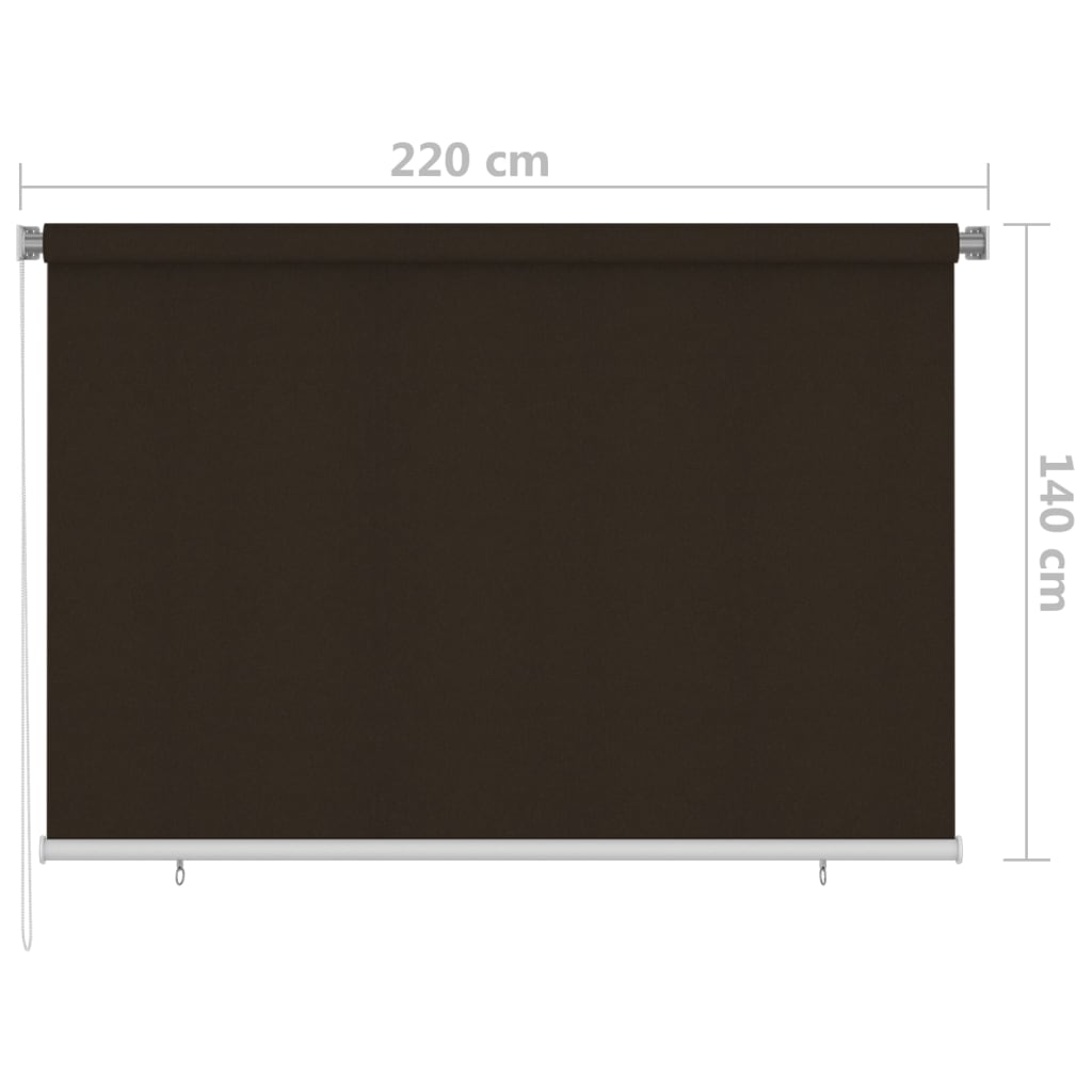 Vanjska roleta za zamračivanje 220 x 140 cm smeđa