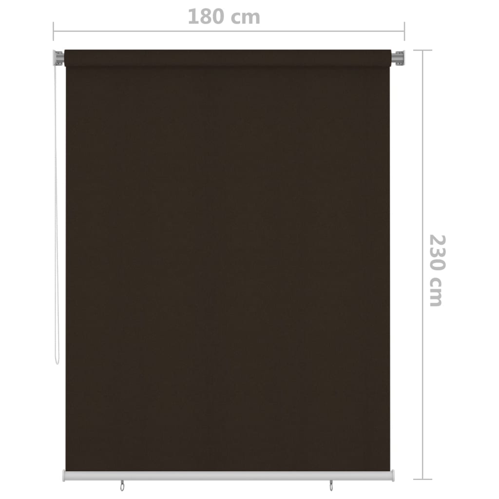 Vanjska roleta za zamračivanje 180 x 230 cm smeđa