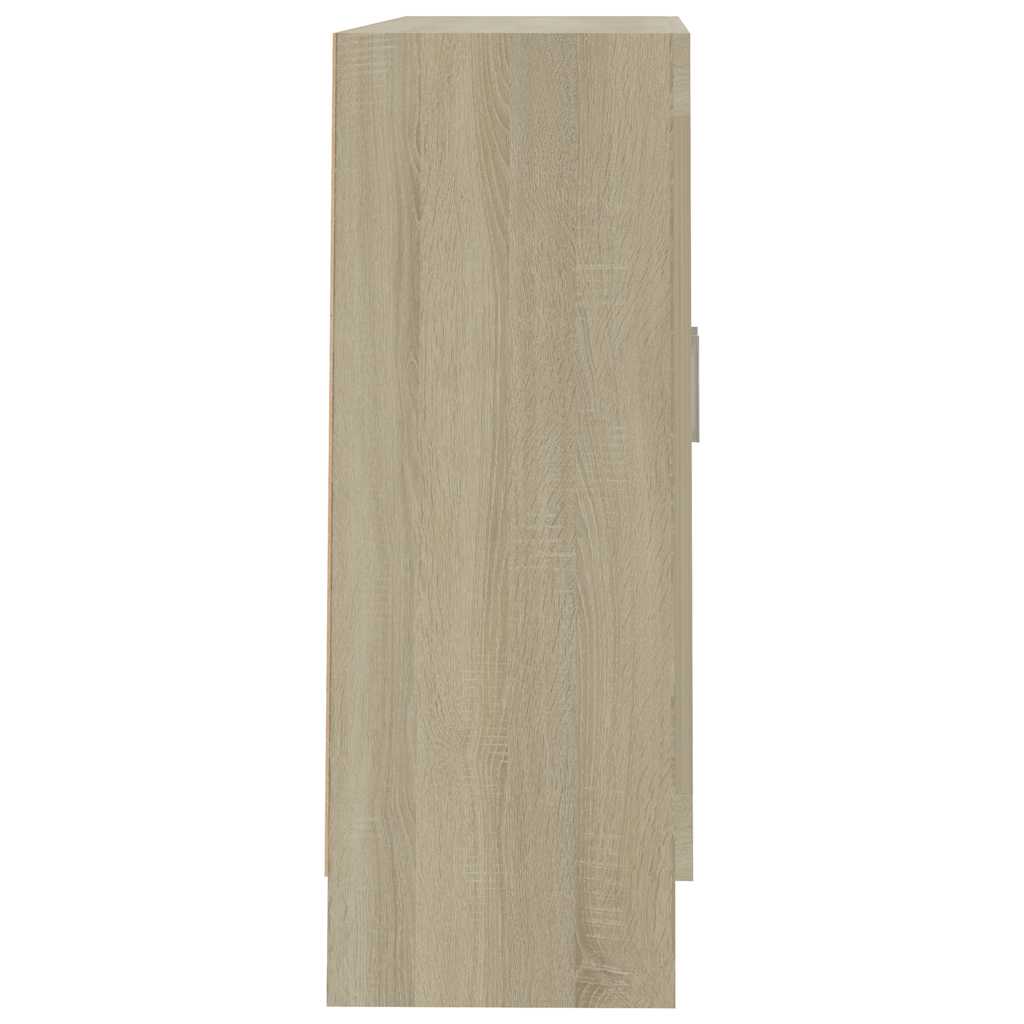 Vitrina boja hrasta sonome 82,5x30,5x80 cm konstruirano drvo
