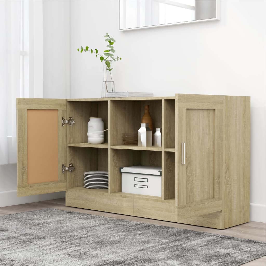 Komoda boja hrasta sonome 120 x 30,5 x 70 konstruiranog drvo