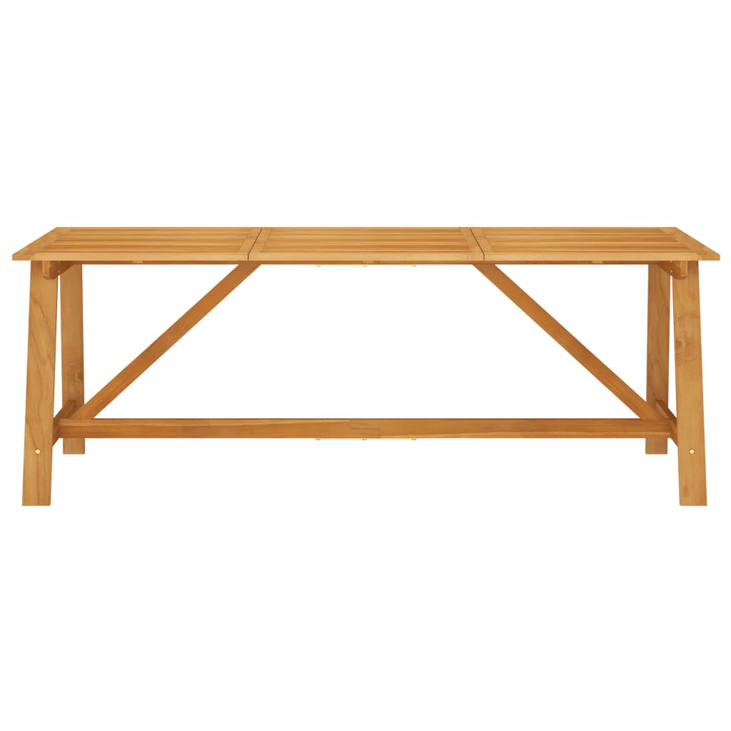 Vrtni blagovaonski stol 206x100x74 cm od masivnog drva bagrema