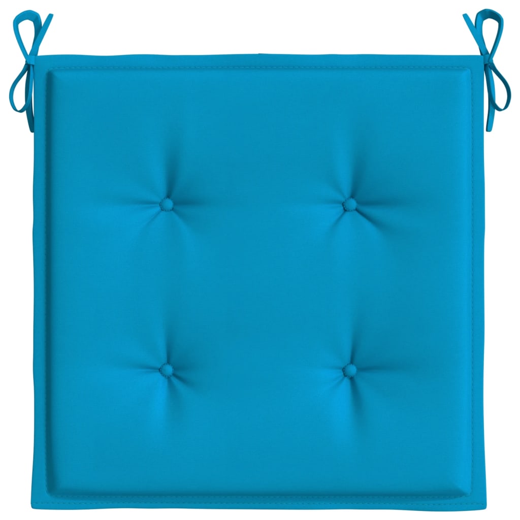 Jastuci za vrtne stolice 6 kom plavi 50 x 50 x 4 cm od tkanine