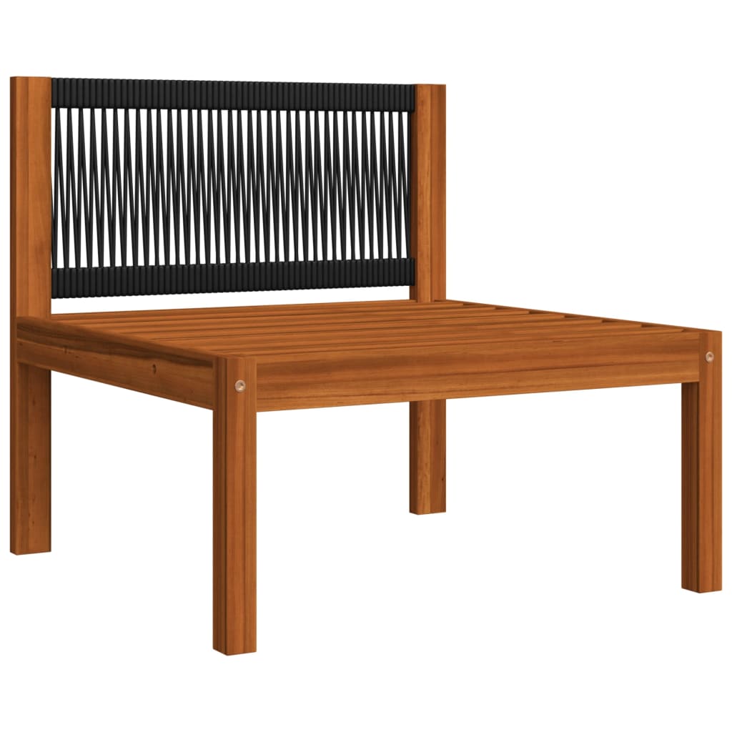 Vrtni set za sjedenje s jastucima, 4 dijela, krem boje, 63x63 cm
