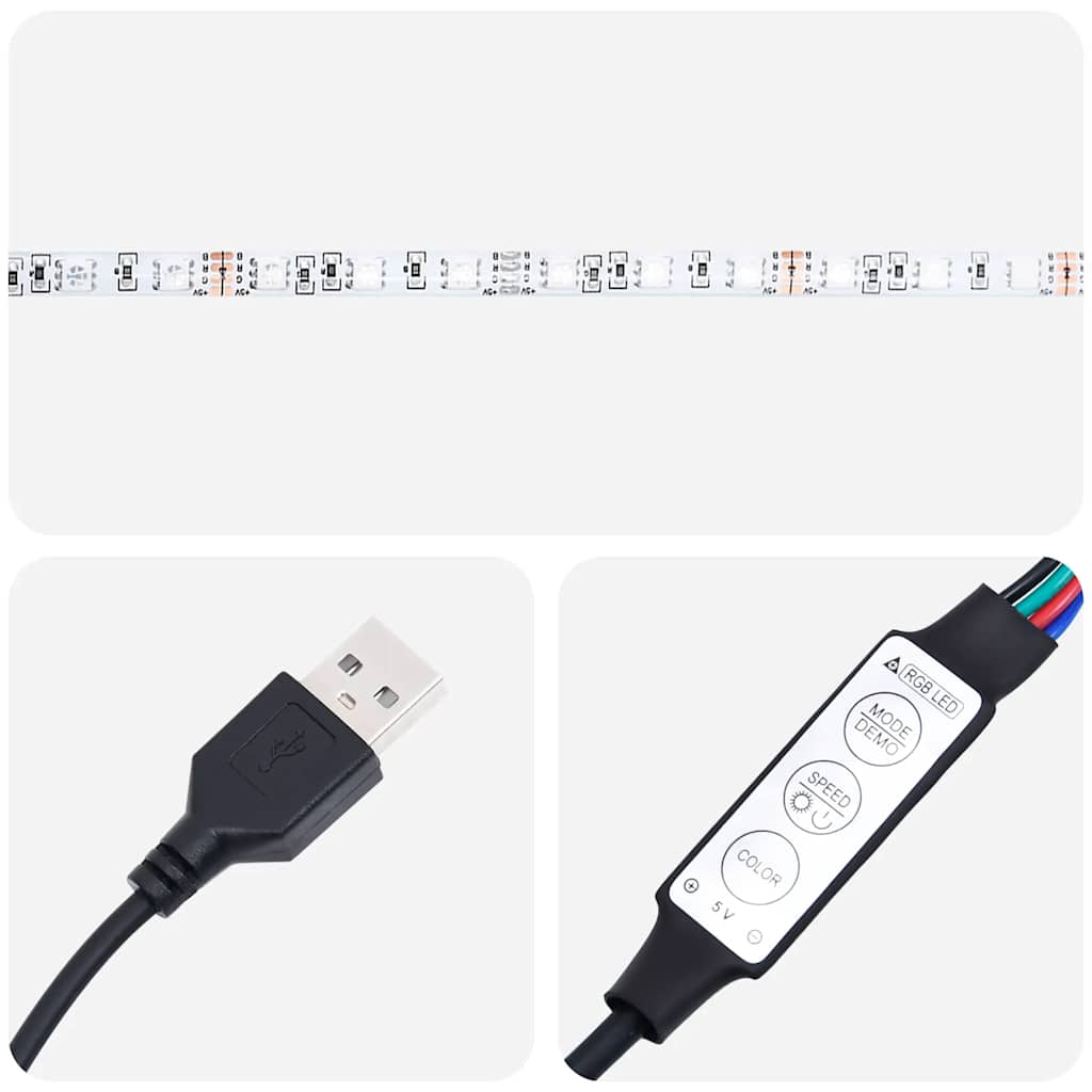 TV ormarići s LED svjetlima 2 kom boja hrasta 60 x 35 x 40 cm