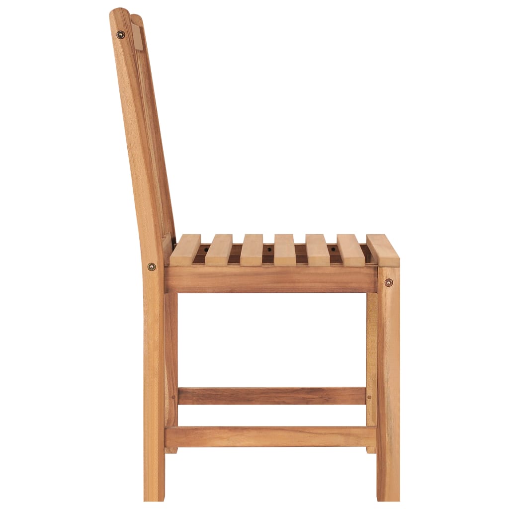 Vrtni blagovaonski set od 5 dijelova 120 x 70 cm masivno tikovino drvo