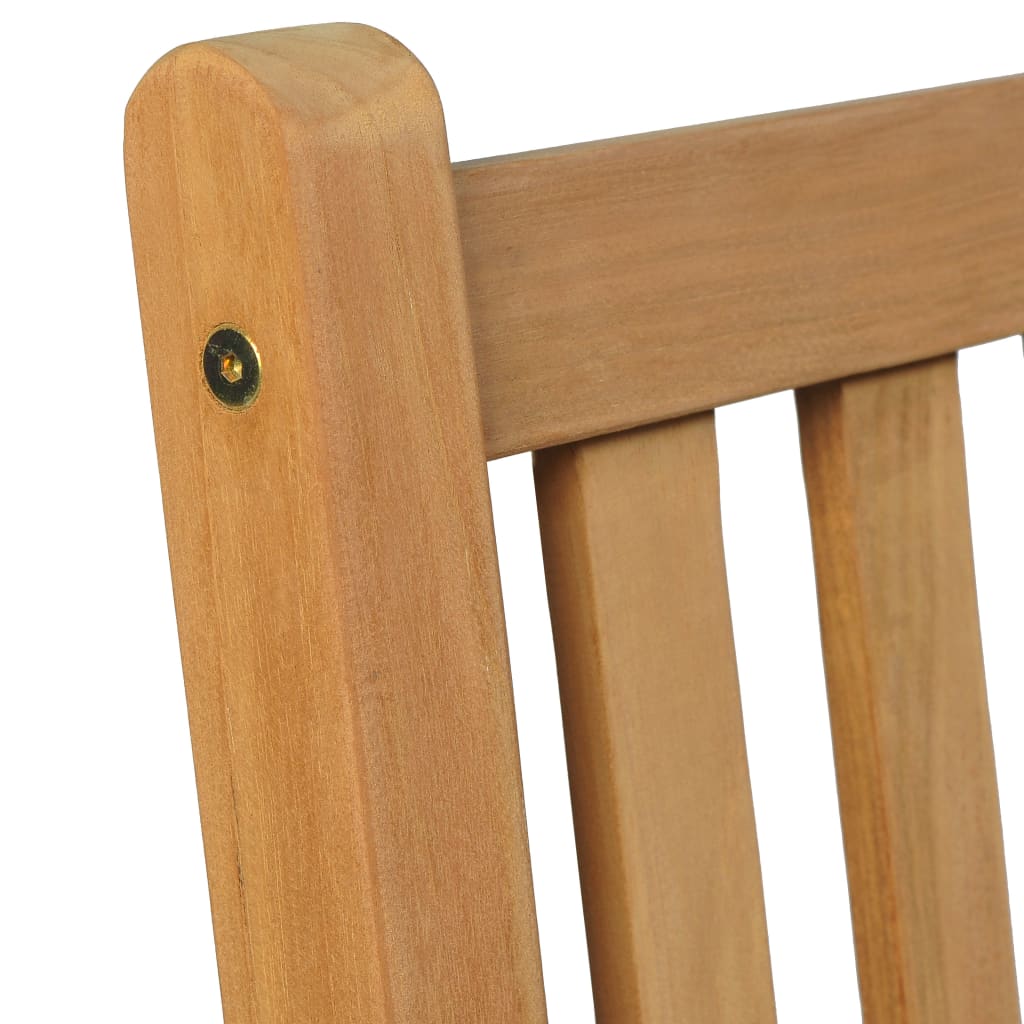 Vrtni blagovaonski set od 5 dijelova 150 x 90 cm masivno tikovino drvo