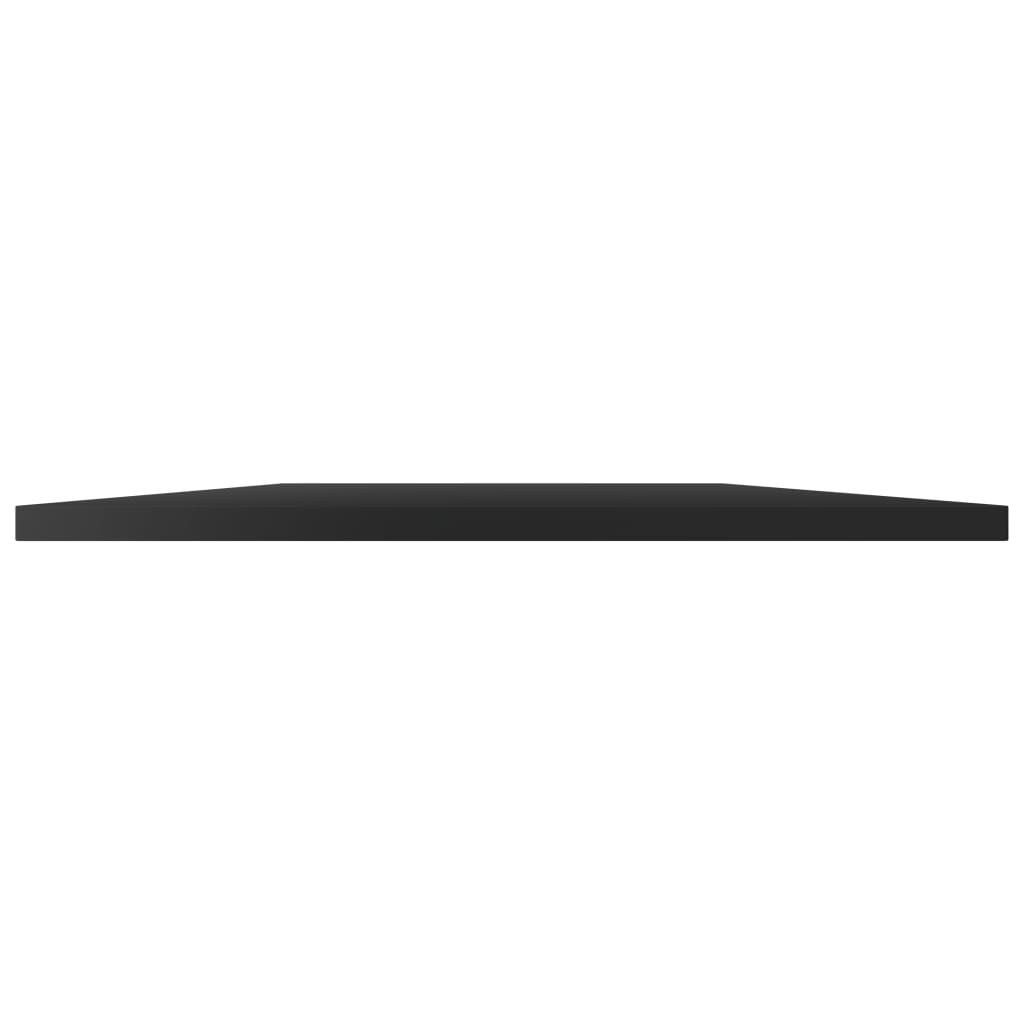 Police za knjige 8 kom visoki sjaj crne 60 x 50 x 1,5 cm drvene