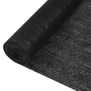 Mreža za privatnost crna 2 x 50 m HDPE 195 g/m²