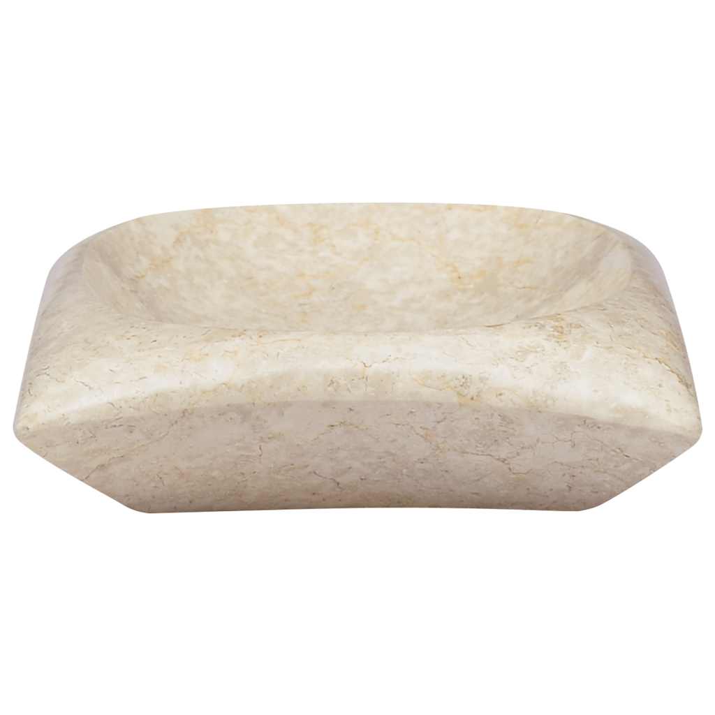 Umivaonik krem 50 x 35 x 10 cm mramorni