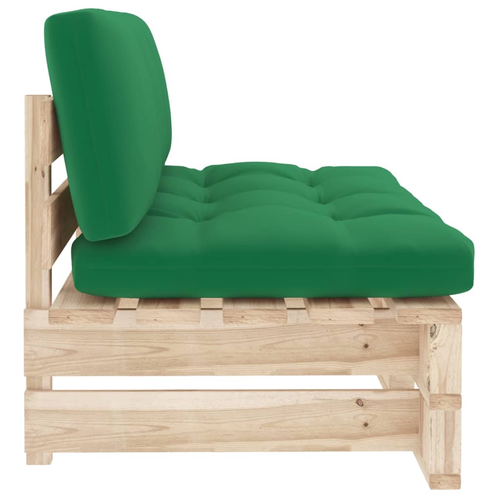 Srednja vrtna sofa od paleta od impregnirane borovine