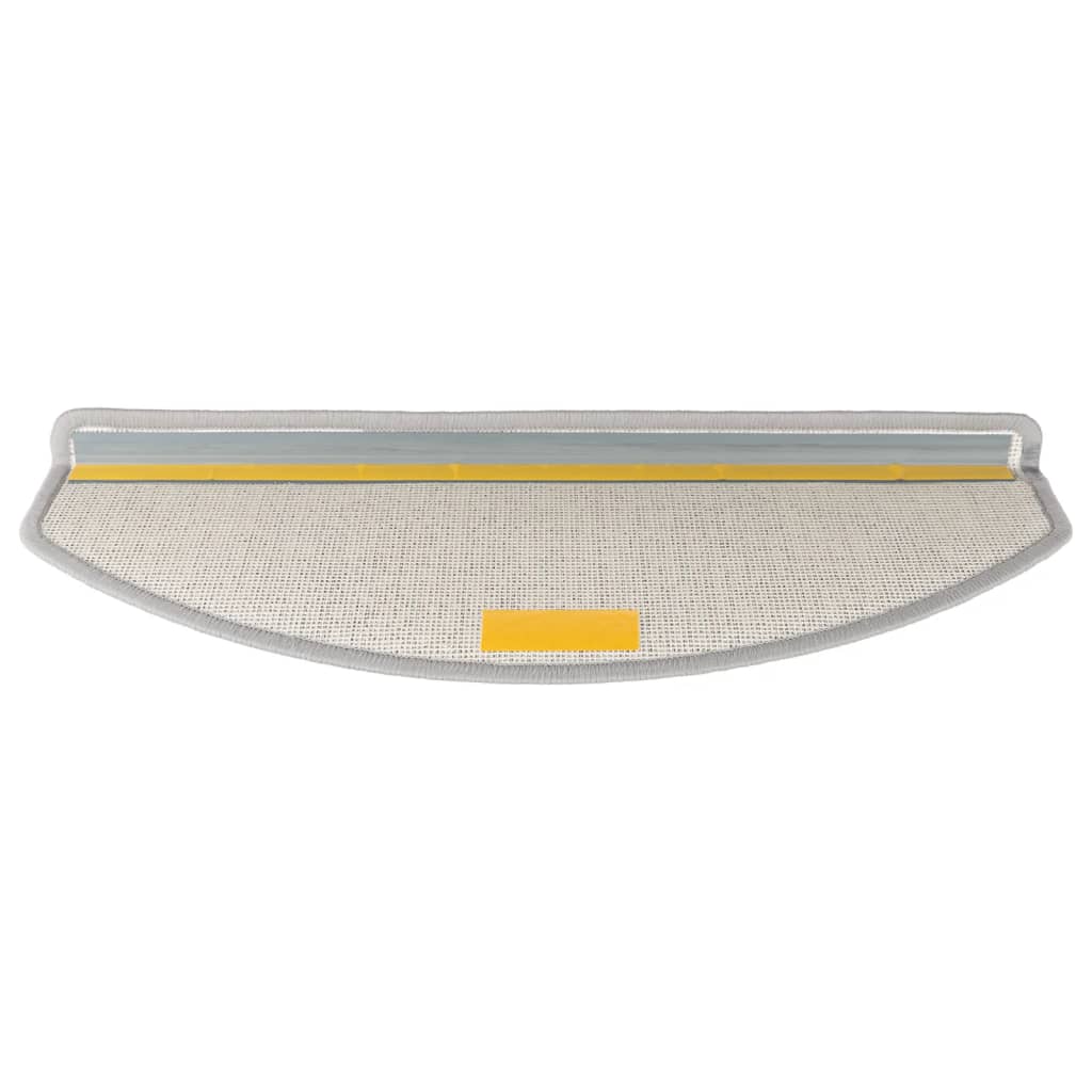 Prostirke za stepenice 10 kom 65x24x4 cm svijetlo sive poluokrugle velike