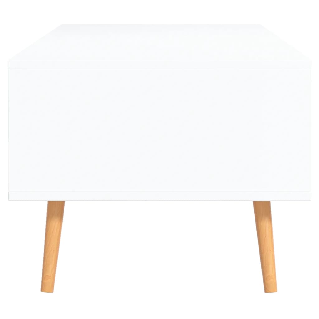 Stolić za kavu bijeli i boja hrasta 100 x 49,5 x 43 cm iverica