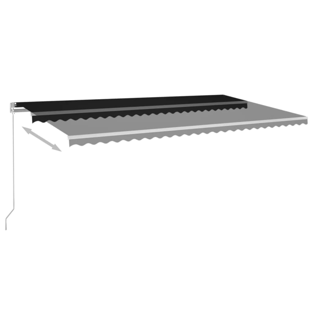 Tenda na ručno uvlačenje 600 x 350 cm antracit