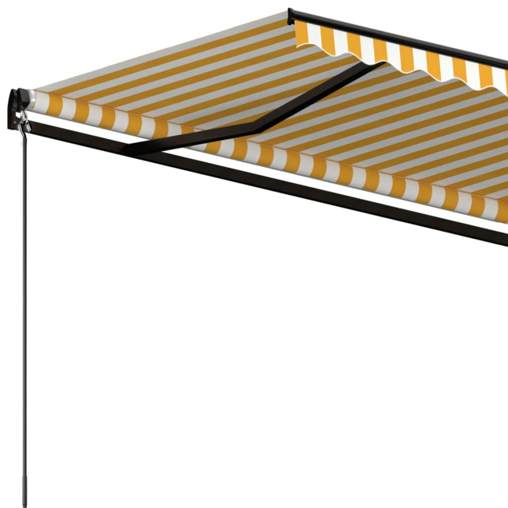 Tenda na ručno uvlačenje 600 x 350 cm žuto-bijela