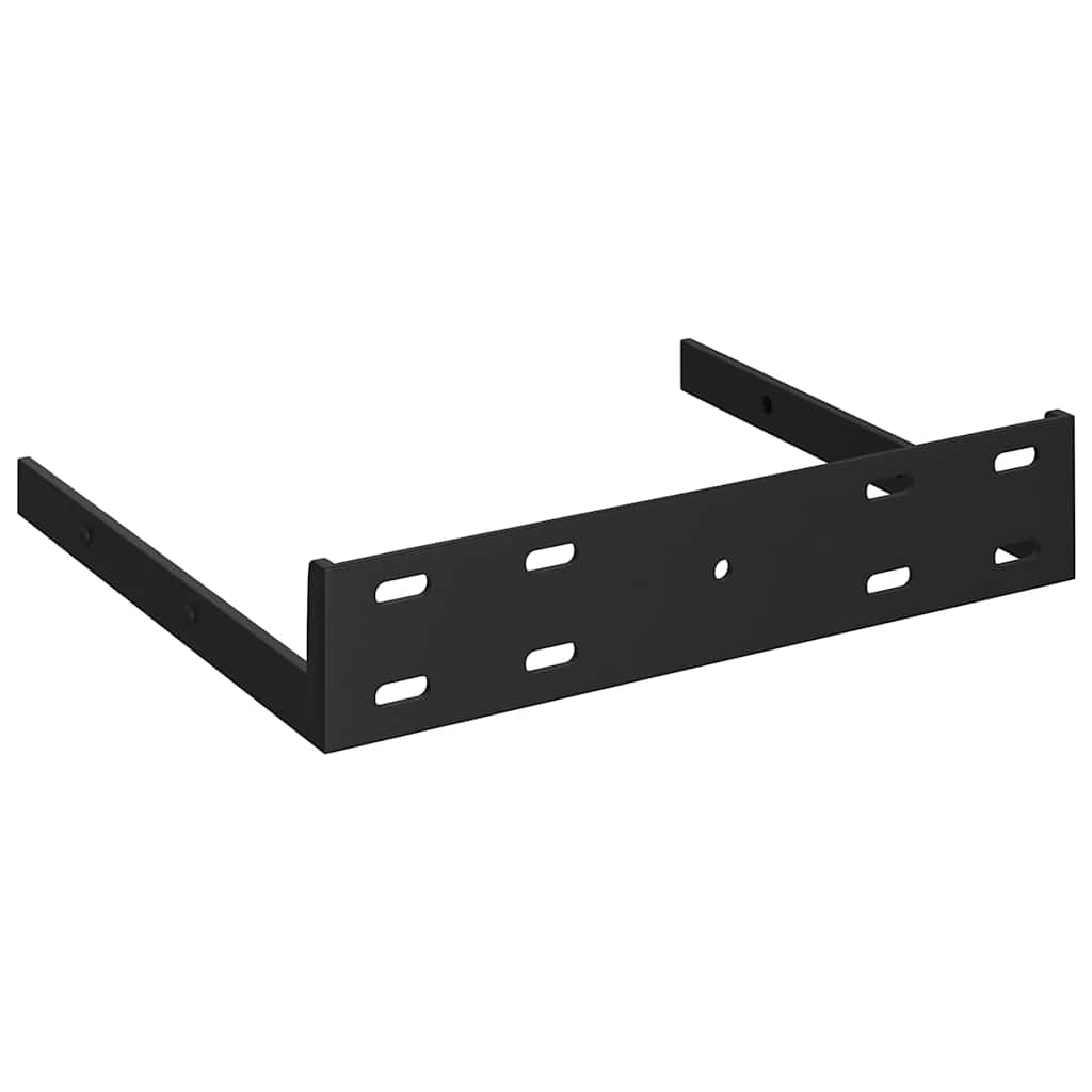 Kutna zidna polica siva boja betona 35 x 35 x 3,8 cm MDF
