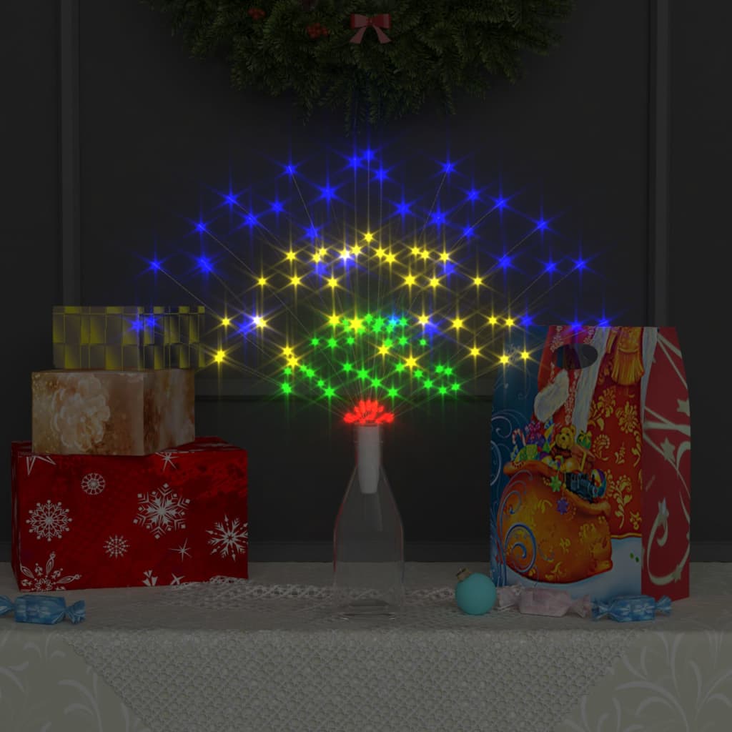 Božićna svjetla izgled vatrometa 10 kom višebojna 20cm 1400 LED