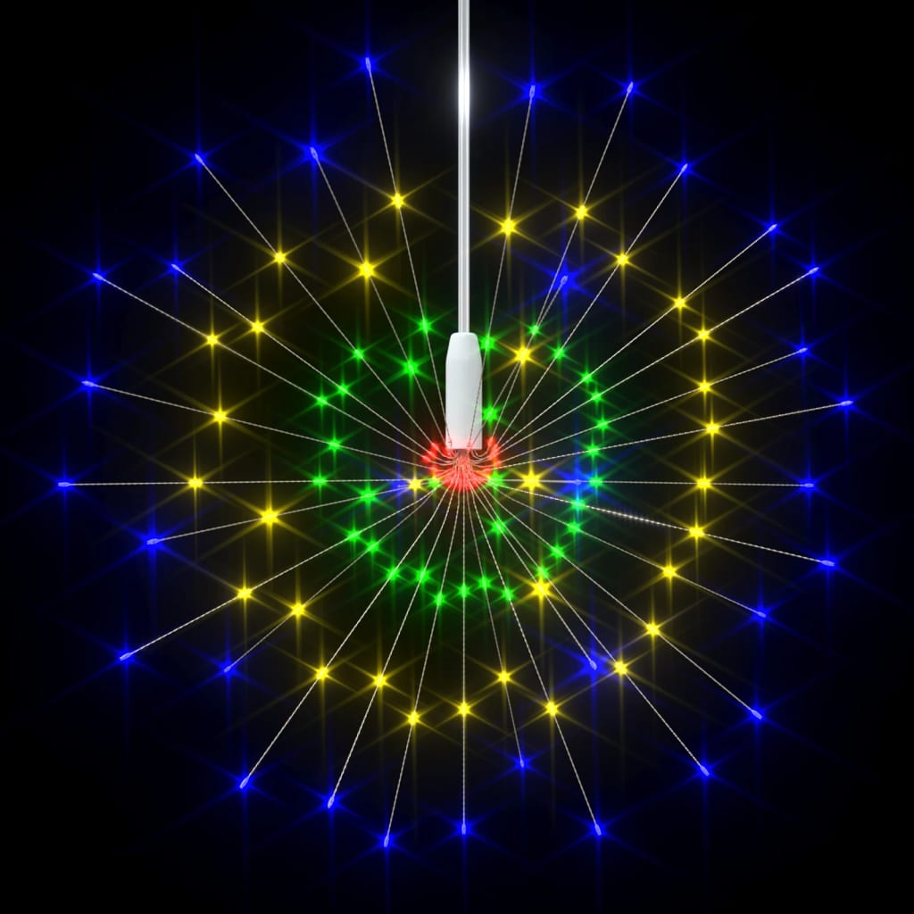 Božićna svjetla izgled vatrometa 10 kom višebojna 20cm 1400 LED