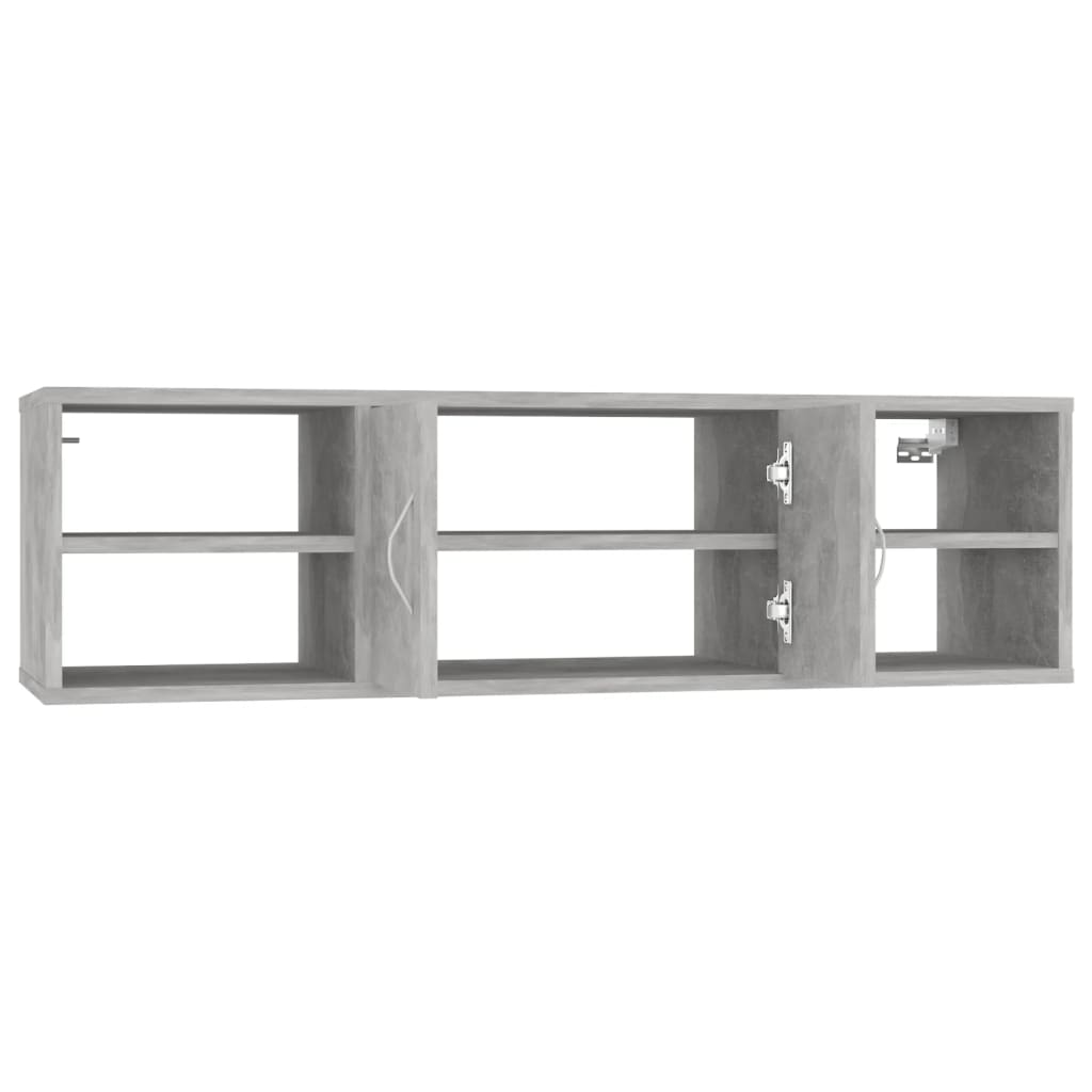Zidna polica boja betona 102 x 30 x 29 cm konstruirano drvo