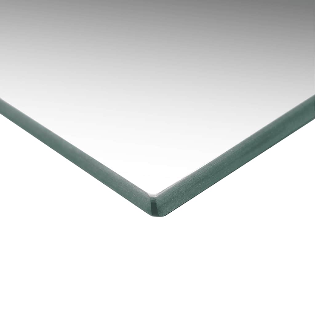 Zidno ogledalo s LED svjetlima četvrtasto stakleno