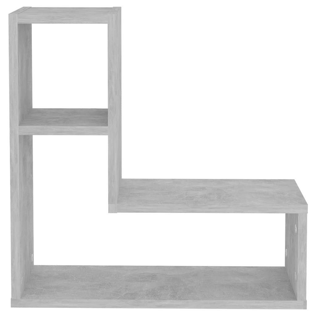 Zidne police 2 kom boja betona 50x15x50 cm konstruirano drvo