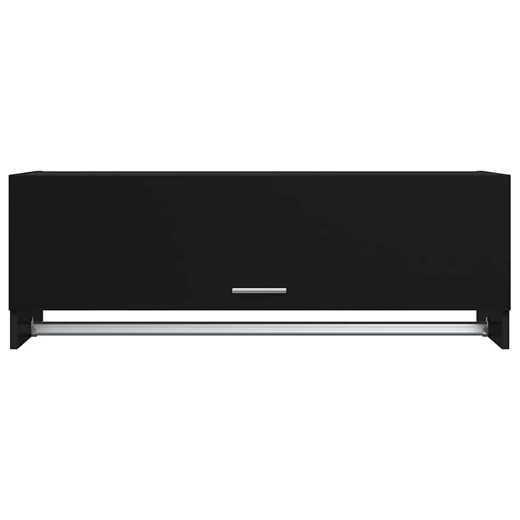 Ormar crni 100 x 32,5 x 35 cm od konstruiranog drva
