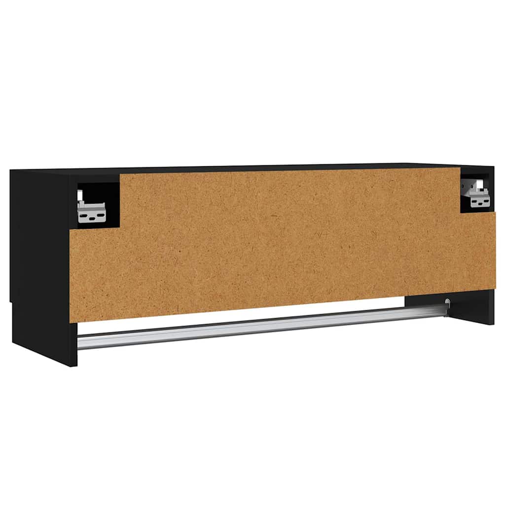 Ormar crni 100 x 32,5 x 35 cm od konstruiranog drva
