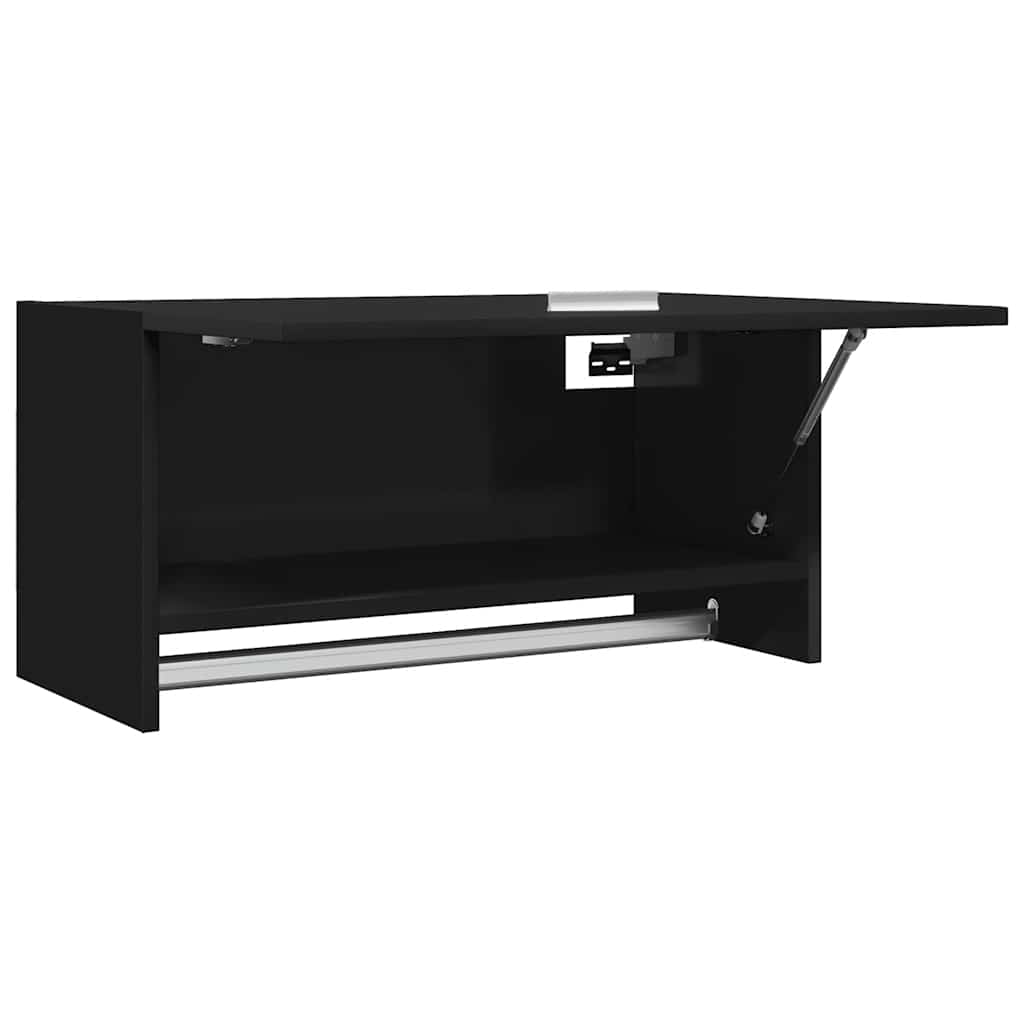 Ormar crni 70 x 32,5 x 35 cm konstruirano drvo
