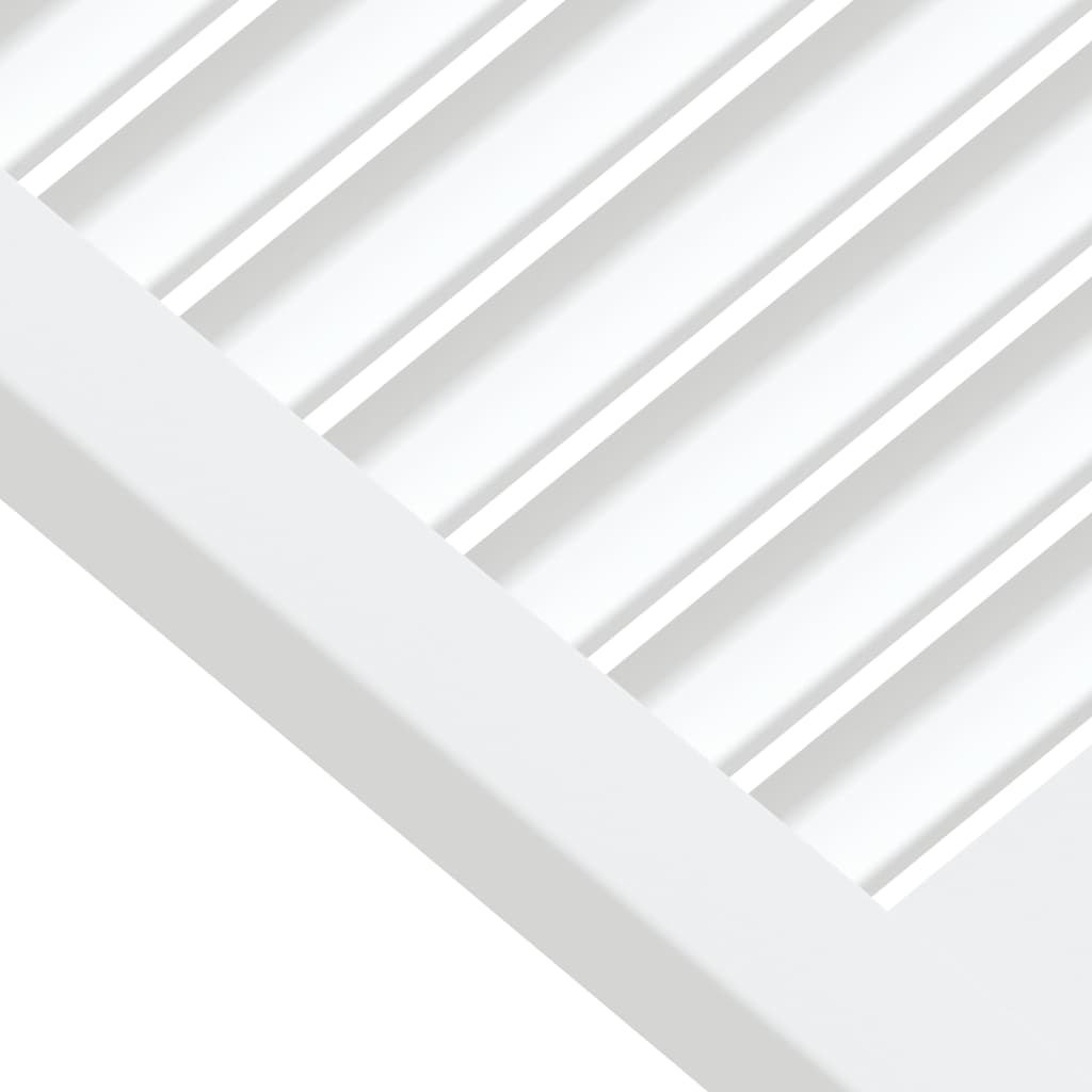 Vrata za ormarić rešetkasta 4 kom bijela 39,5x39,4 cm borovina