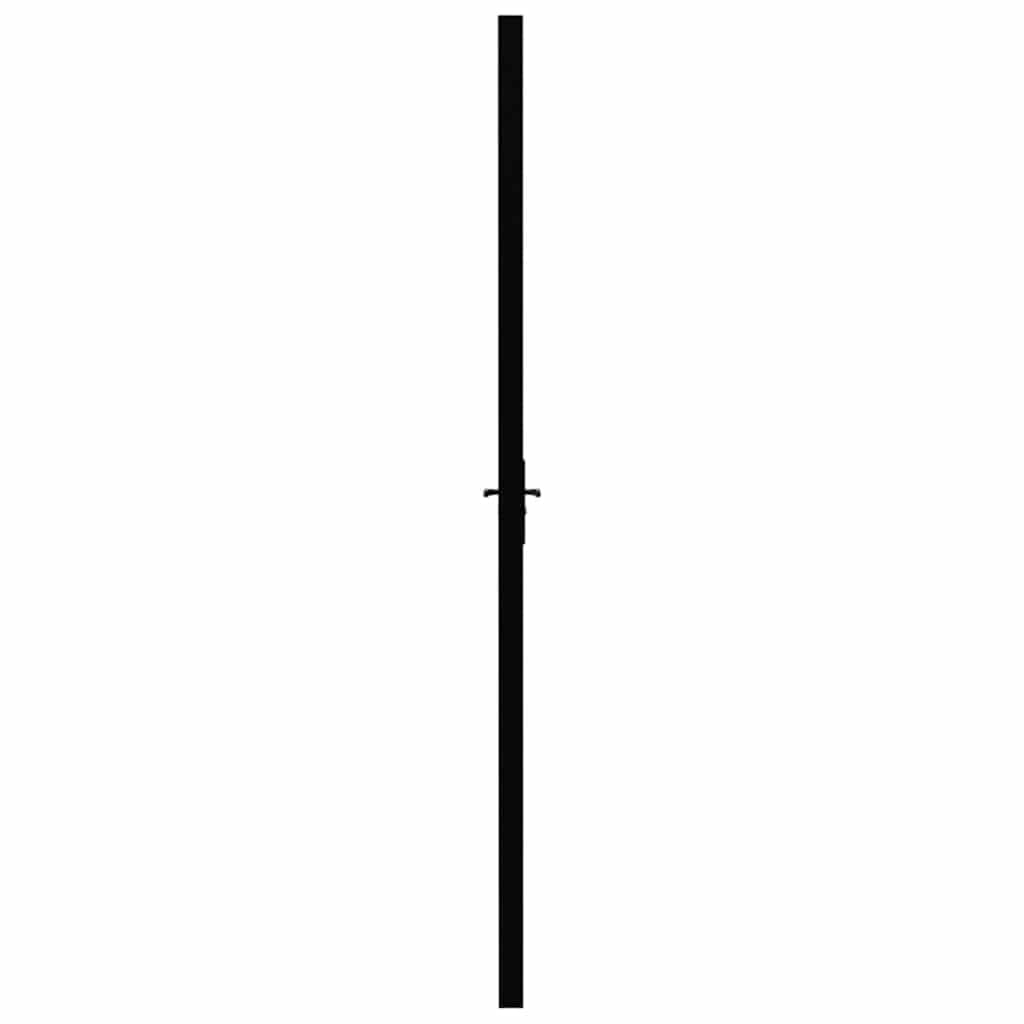 Sobna vrata od stakla ESG i aluminija 83 x 201,5 cm crna