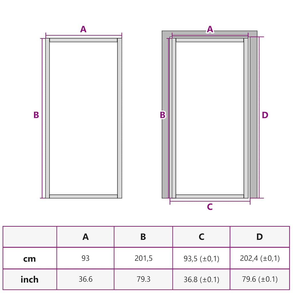 Sobna vrata od stakla ESG i aluminija 93 x 201,5 cm crna