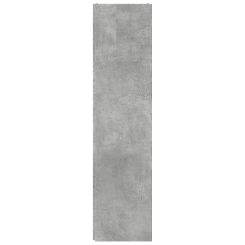 Kutni ormarić siva boja betona 33 x 33 x 132 cm od iverice