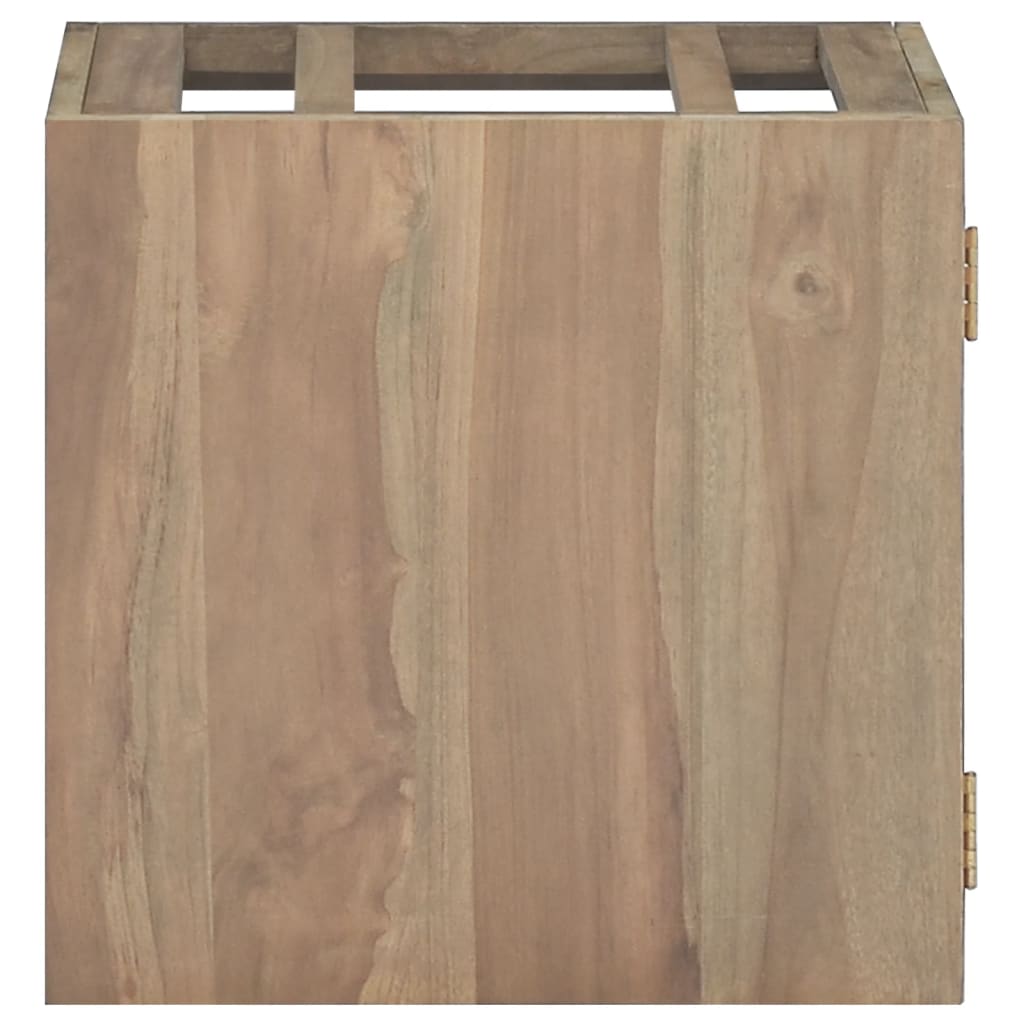 Zidni kupaonski ormarić 46 x 25,5 x 40 cm od masivne tikovine