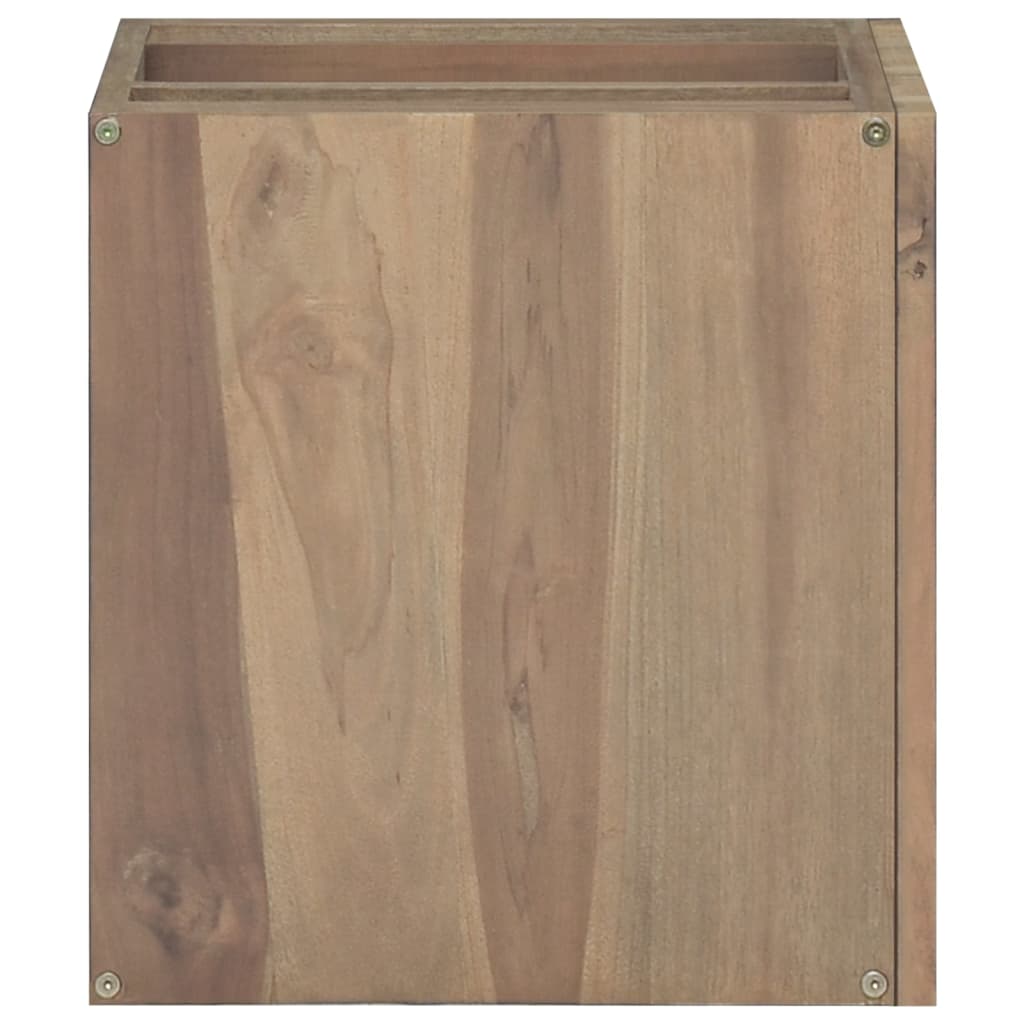 Zidni kupaonski ormarić 46 x 25,5 x 40 cm od masivne tikovine