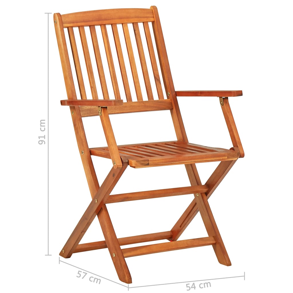 7-dijelni vrtni blagovaonski set 180x90x75 cm bagremovog drva
