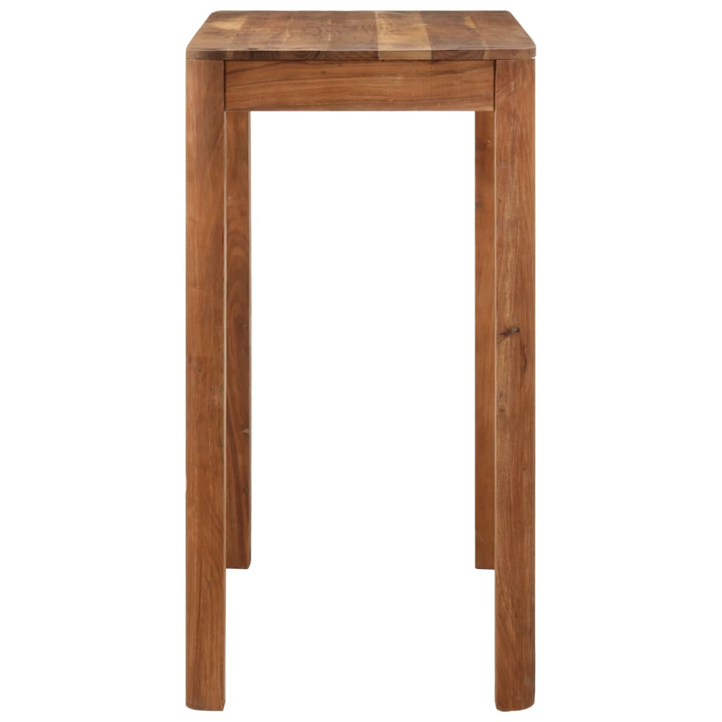 Barski stol od drva bagrema s premazom boje meda 110x55x106 cm