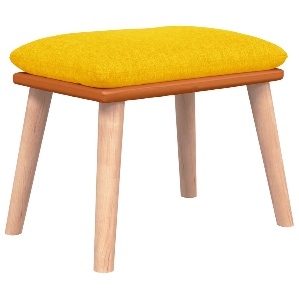 Tabure boja senfa 45x29,5x35 cm od tkanine i umjetne kože