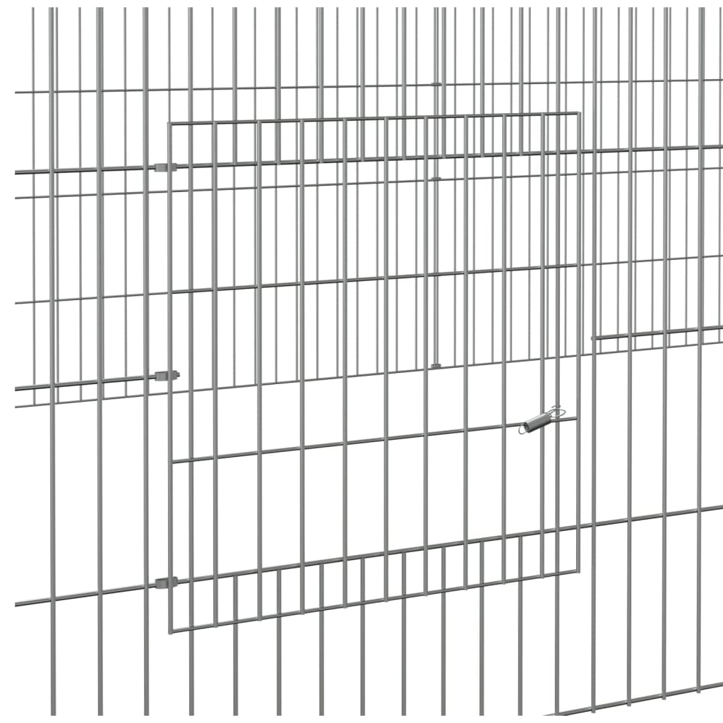 Kavez za zečeve s 3 panela 325x109x54 cm od pocinčanog željeza