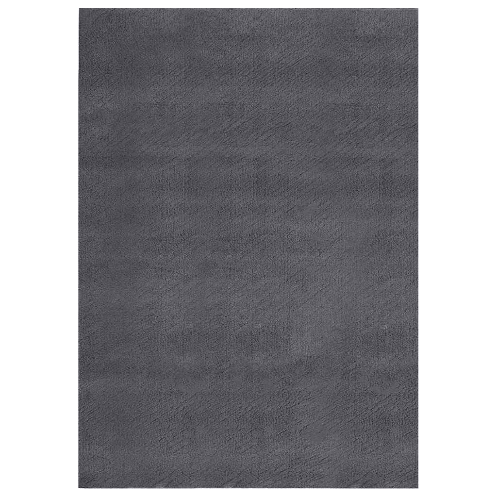 Perivi pahuljasti tepih 160 x 230 cm protuklizni antracit