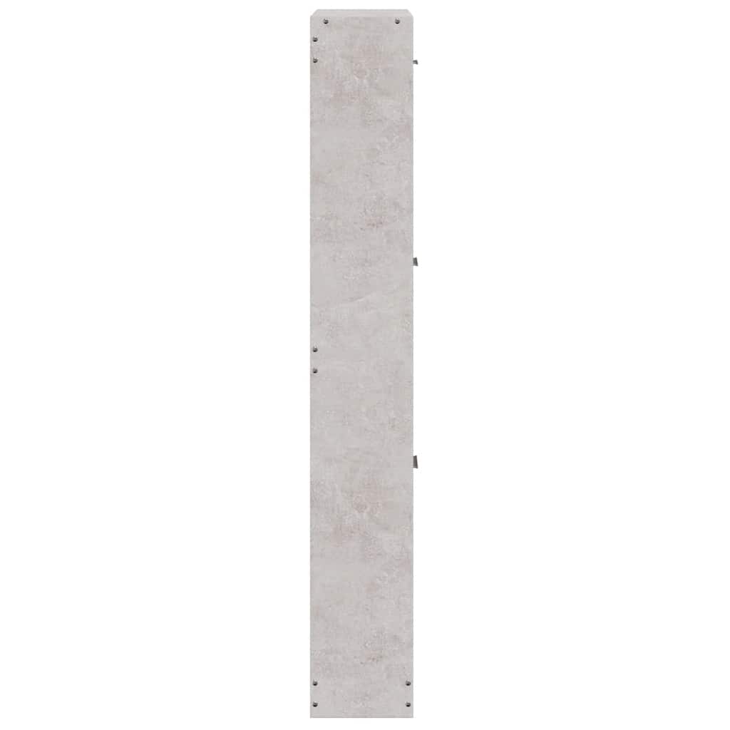 Ormarić za cipele boja betona 59x17x108 cm konstruirano drvo