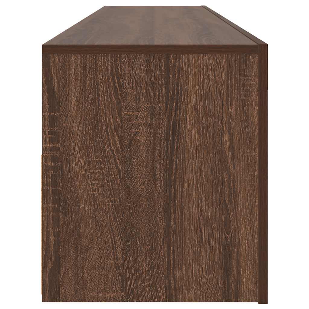 TV ormarić s LED svjetlima boja smeđeg hrasta 120 x 35 x 40 cm