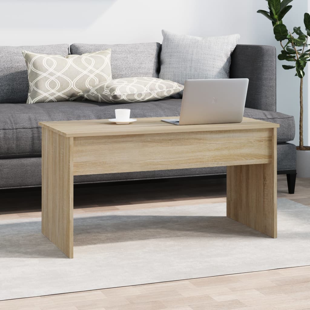 Stolić za kavu boja hrasta 102x50,5x52,5 cm konstruirano drvo