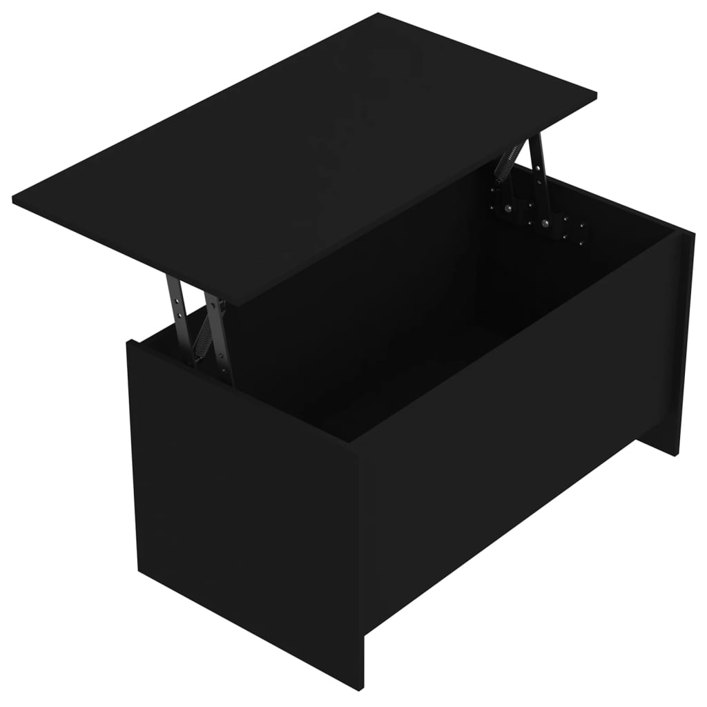 Stolić za kavu crni 102 x 55,5 x 52,5 cm od konstruiranog drva