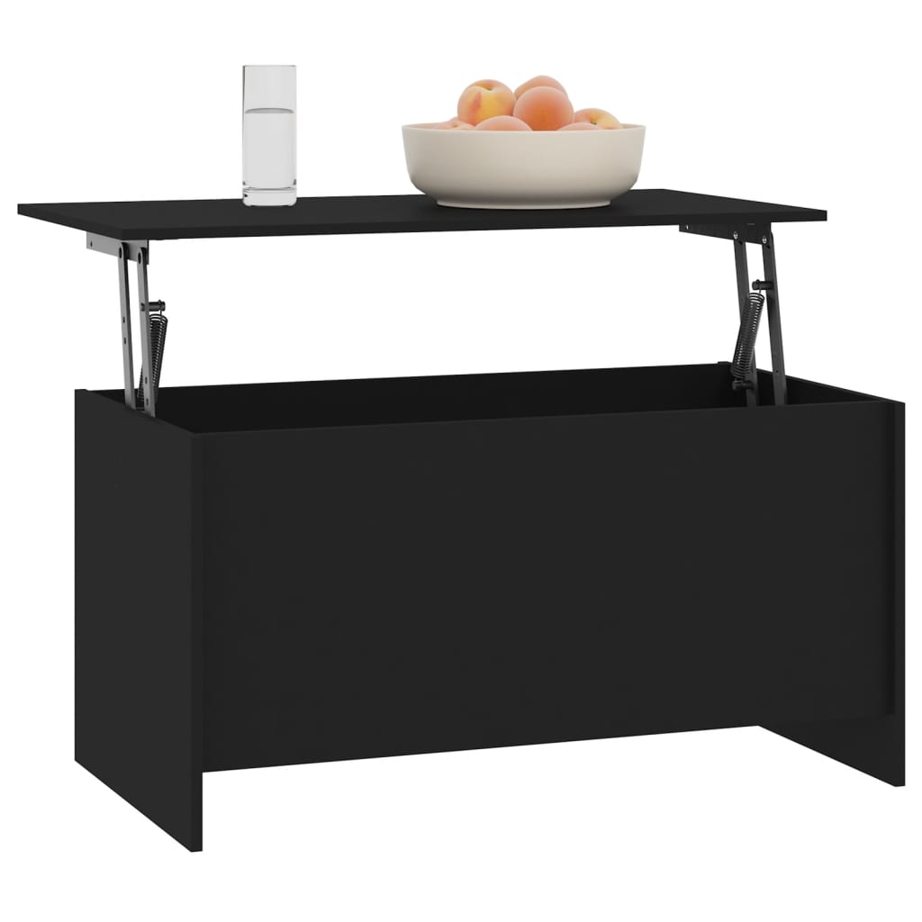Stolić za kavu crni 102 x 55,5 x 52,5 cm od konstruiranog drva