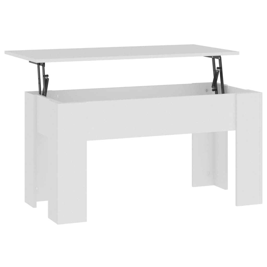 Stolić za kavu bijeli 101x49x52 cm od konstruiranog drva