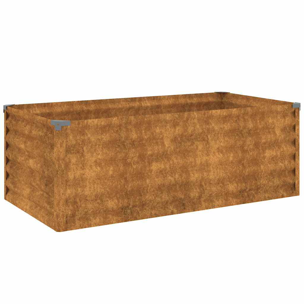 Povišena vrtna gredica 100x50x36 cm Corten čelik