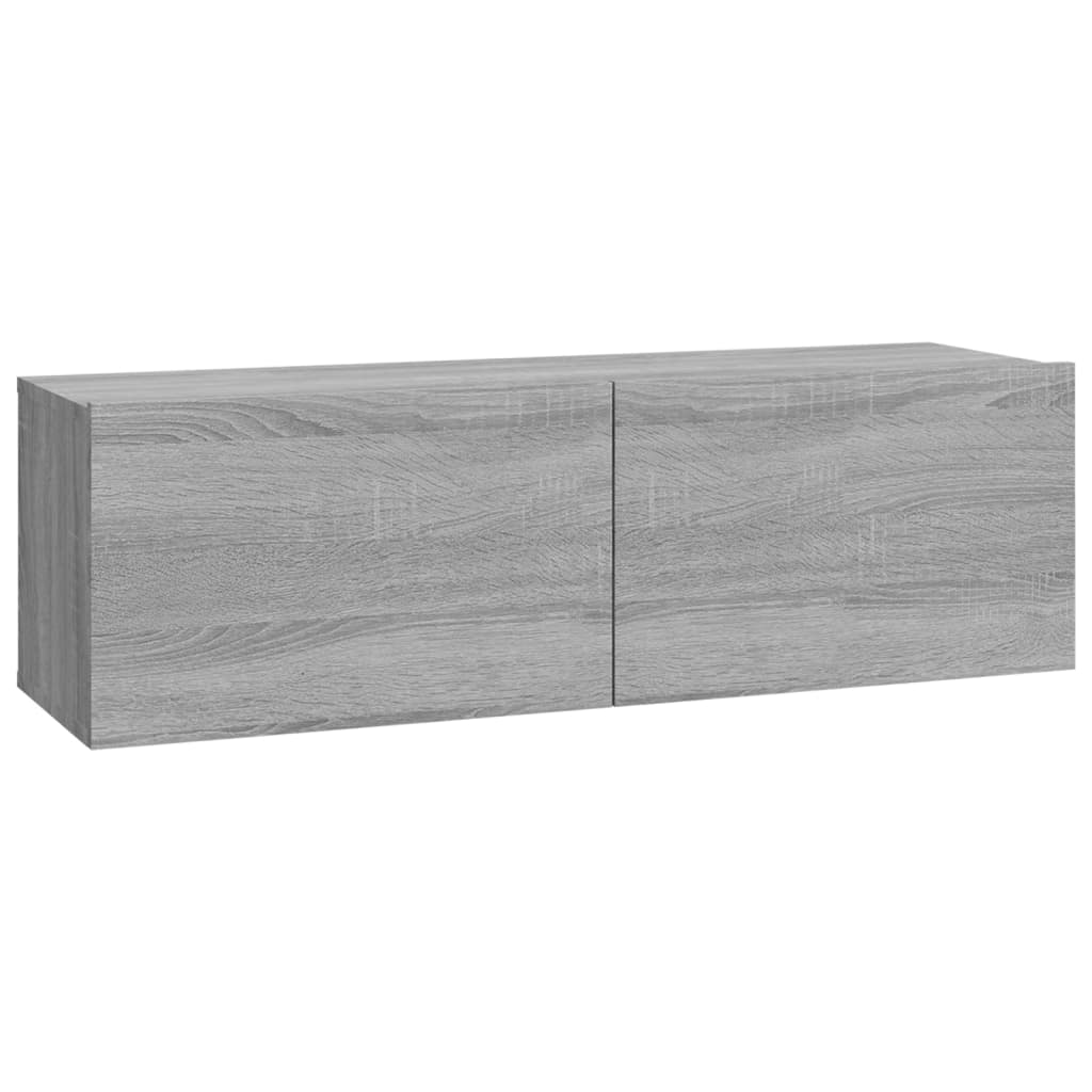 6-dijelni set TV ormarića sivog sonome konstruirano drvo